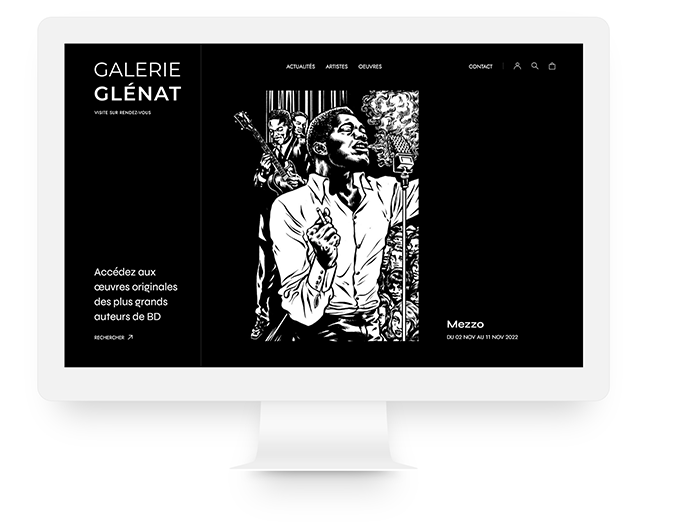 Galerie Glénat par Malabar design